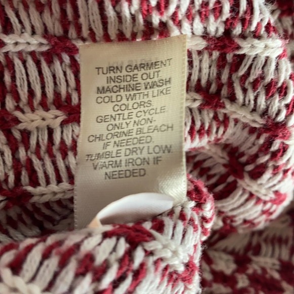 J. Jill Women's Red Snowflake Cotton Pullover Sweater Size XS - Picture 5 of 5